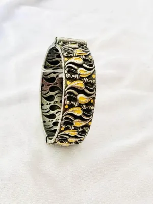 Oxidised Mango Shaped Hand Cuff