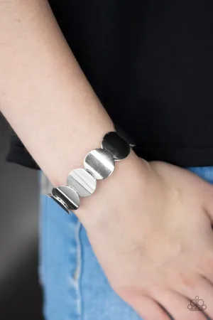 Paparazzi Bracelet ~ Industrial Influencer - Silver