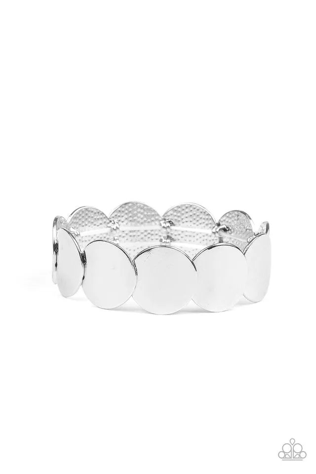 Paparazzi Bracelet ~ Industrial Influencer - Silver