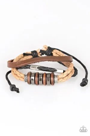 Paparazzi Bracelet ~ Sole Survivor - Brown