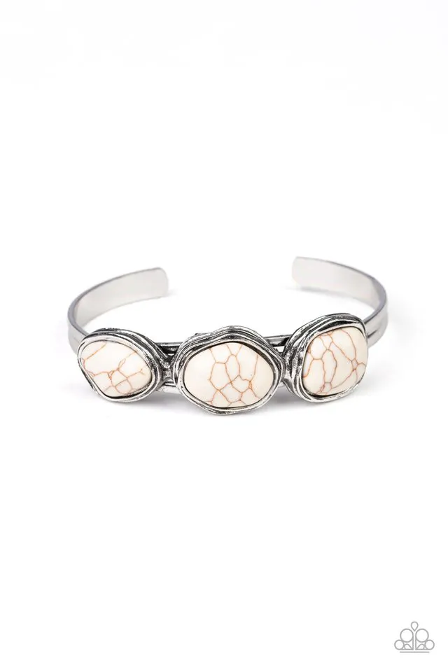 Paparazzi Bracelet ~ Stone Shop - White