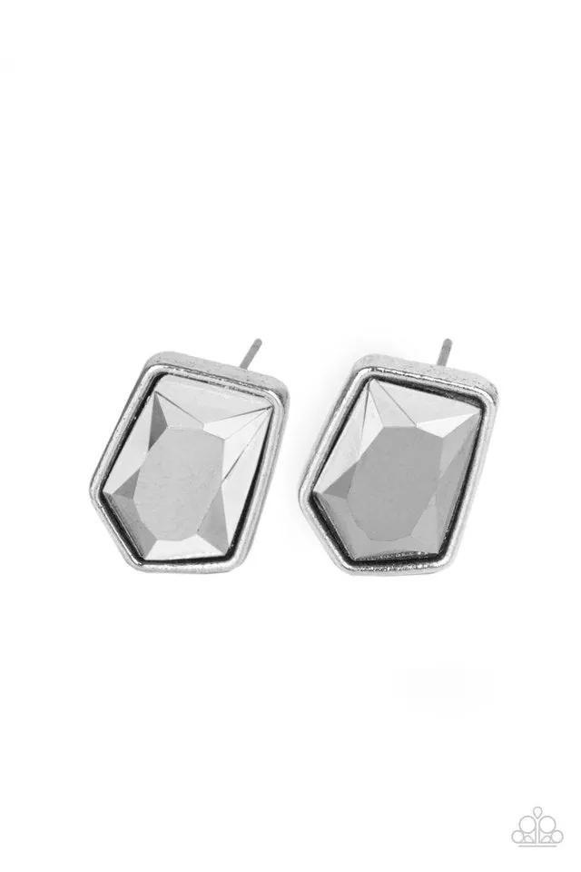 Paparazzi Earring ~ Indulge Me - Silver