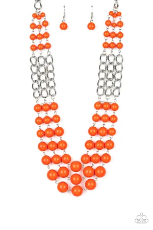 Paparazzi Necklace ~ A La Vogue - Orange