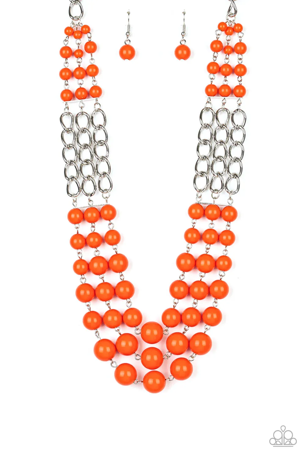 Paparazzi Necklace ~ A La Vogue - Orange