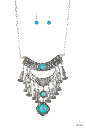 Paparazzi Sahara Royal - Blue Necklace