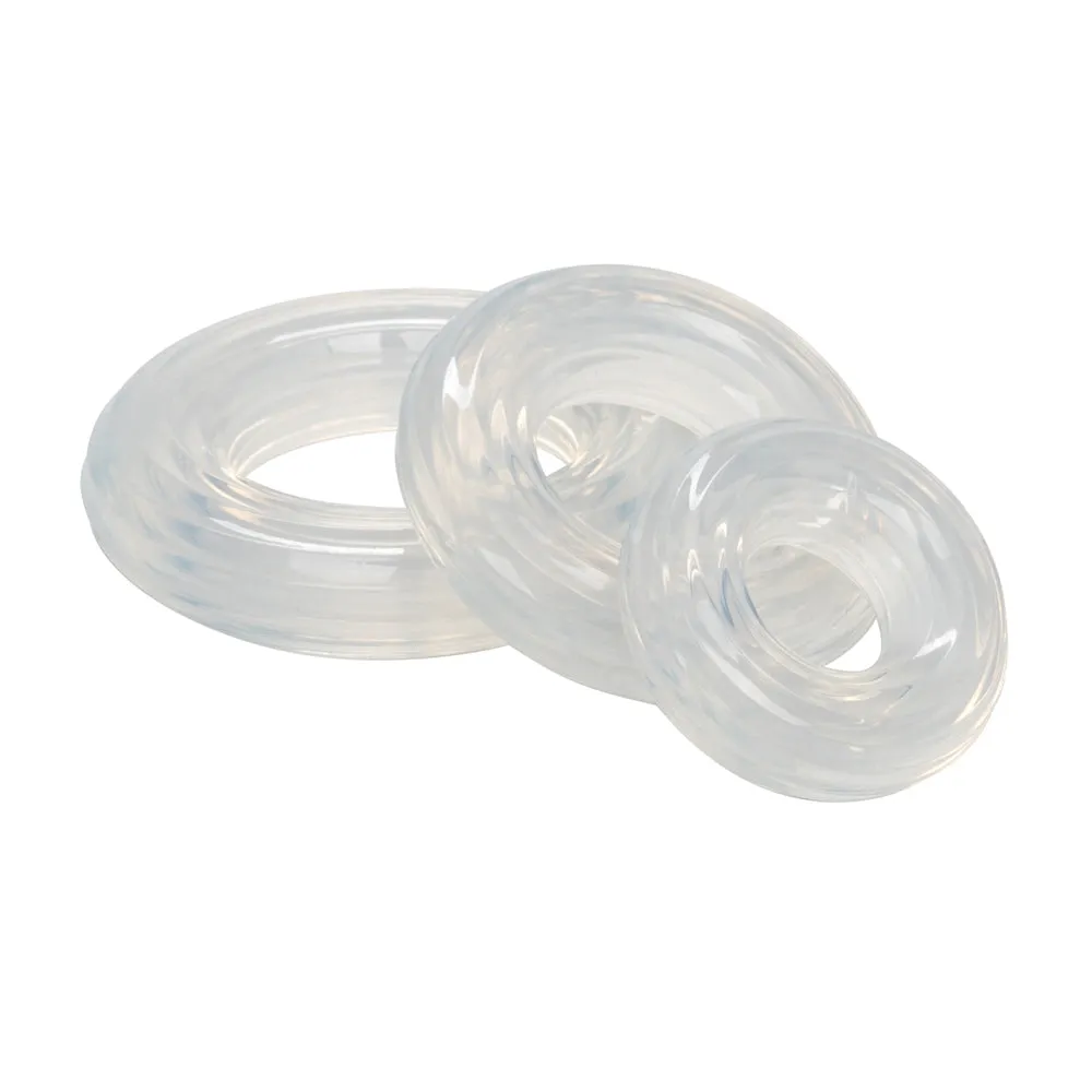 Premium Silicone Ring Set Clear