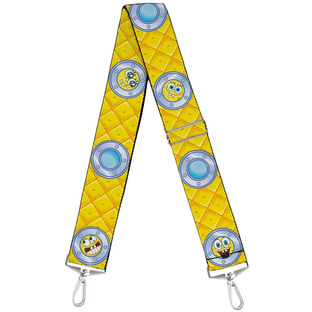 Purse Strap - SpongeBob Window Expressions Pineapple Yellows