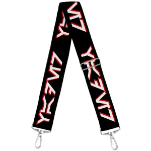 Purse Strap - Star Wars Aurebesh VADER Black Red White