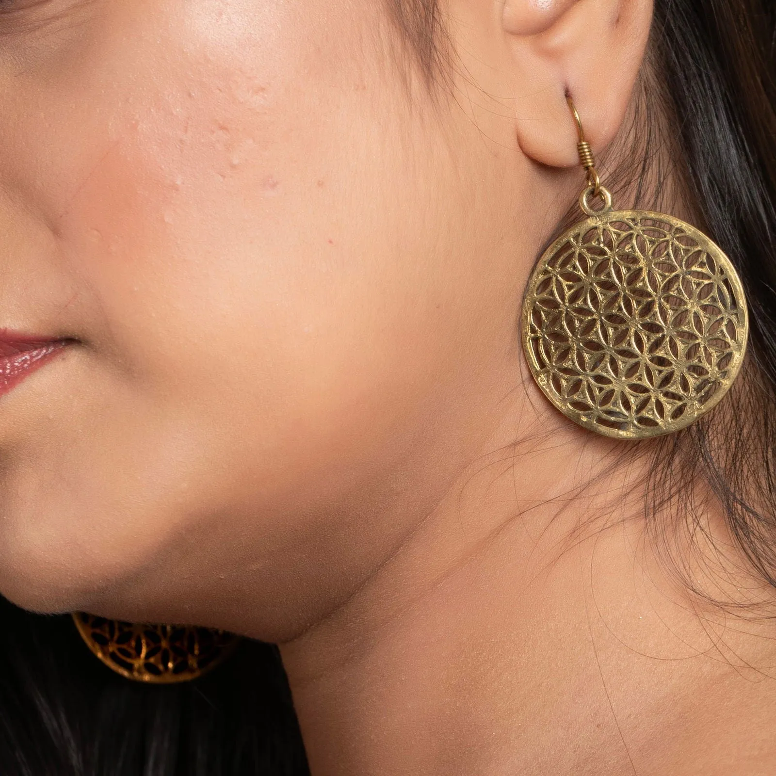 Quirky Golden Kudi Pataka Earrings with Ghungroo - Oxidised Silver, Non-Allergic, Ideal for Gifting