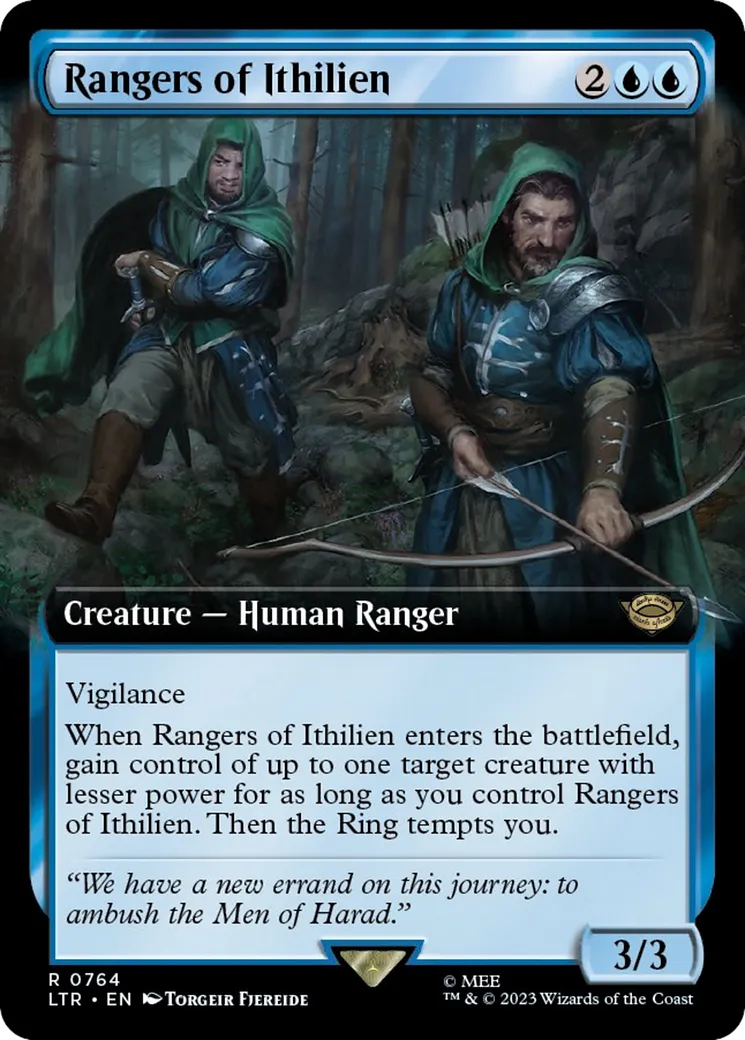 Rangers of Ithilien (LTR-764) - The Lord of the Rings: Tales of Middle-earth: (Extended Art) Surge Foil [Rare]