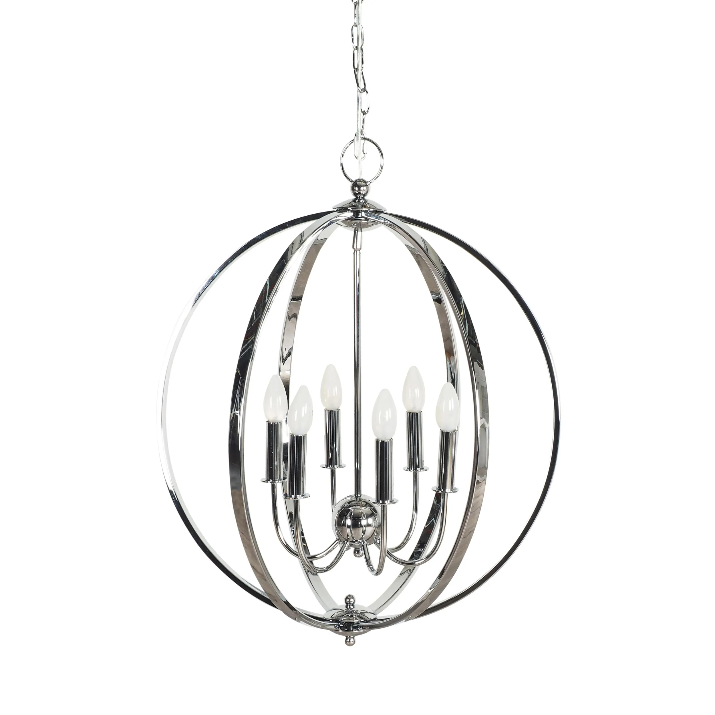 Remi Chrome 6 Light Chandelier