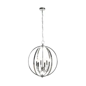 Remi Chrome 6 Light Chandelier