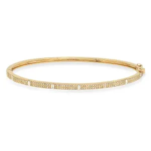 ROYAL DIAMOND HINGE BRACELET, GOLD