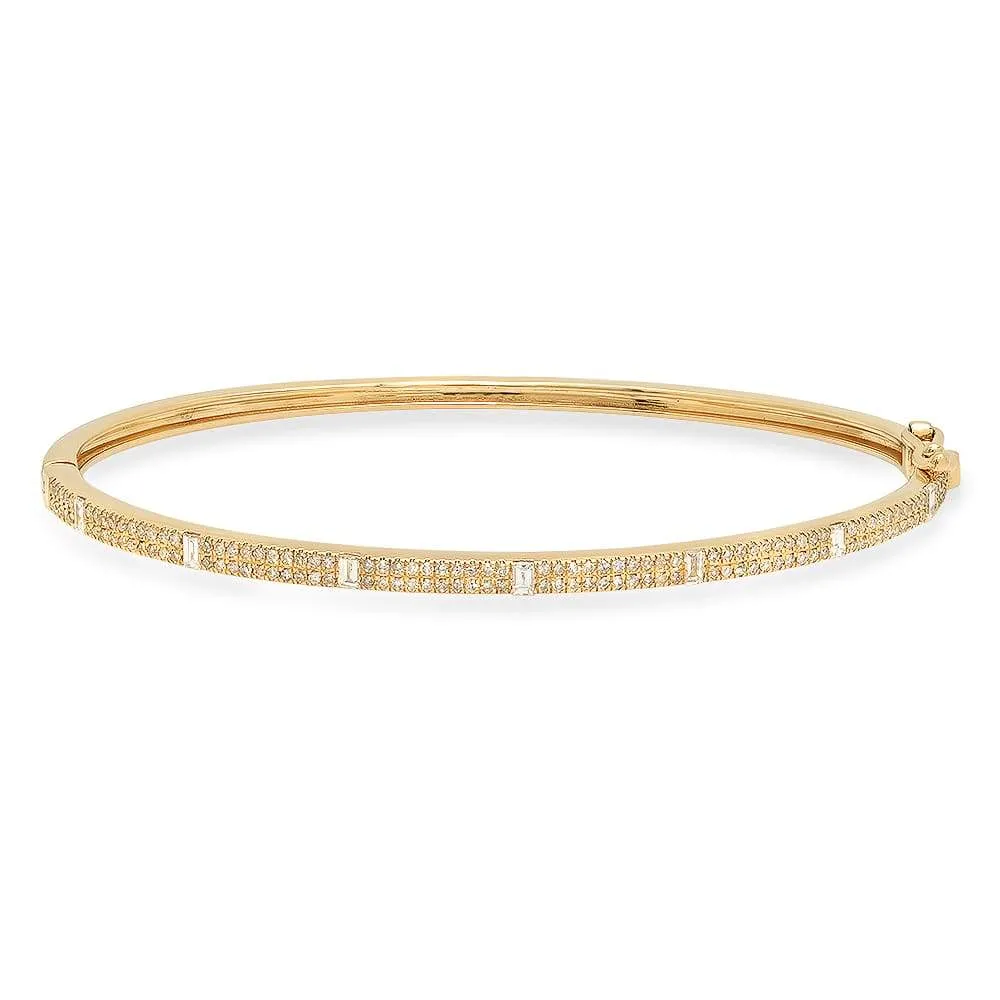 ROYAL DIAMOND HINGE BRACELET, GOLD