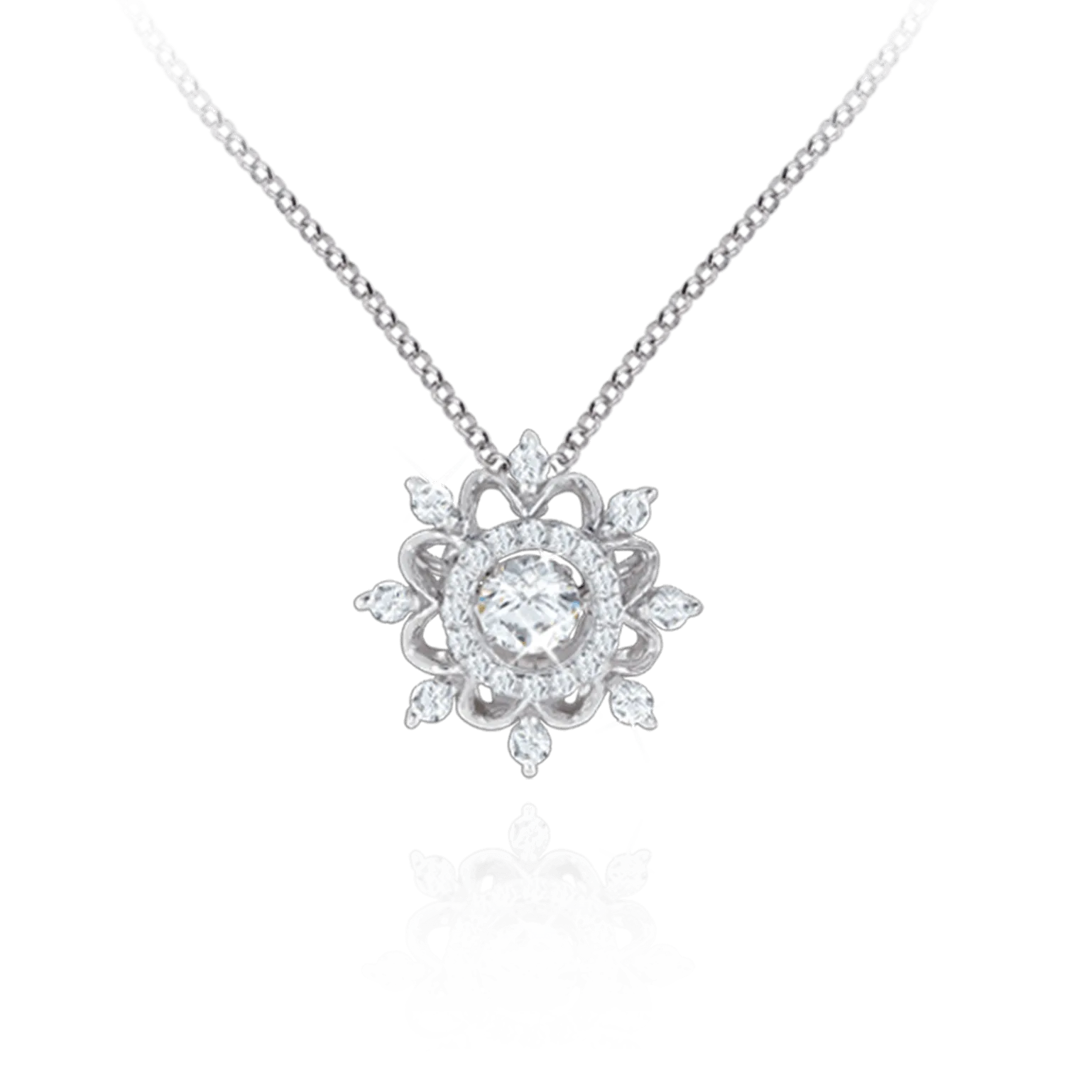 Shimmering Rose Pendant