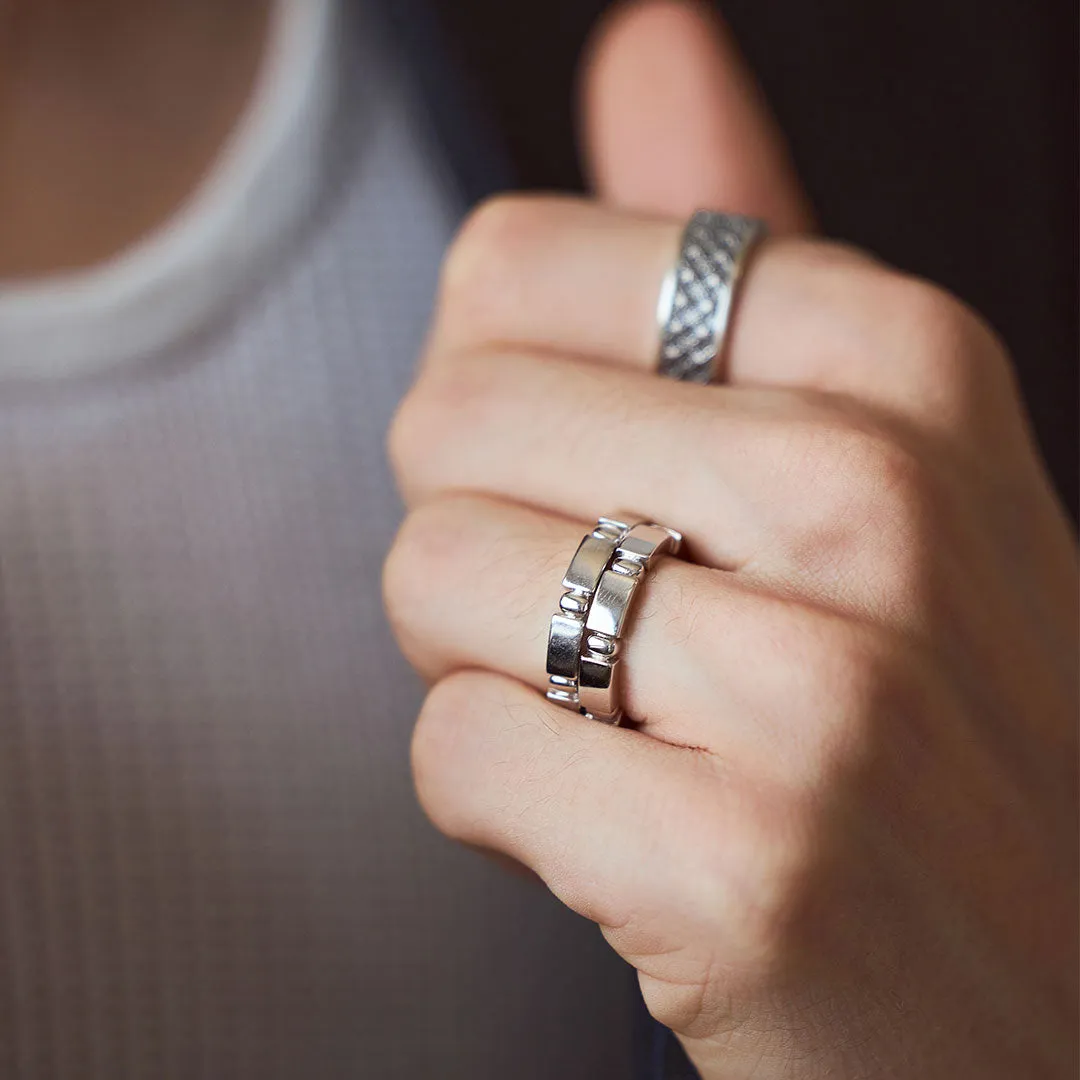 Silver Coronet Ring