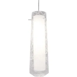 Spun 5 in. LED Pendant Light 3000K Satin Nickel Finish, 120-277V Clear Shade