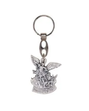 St Michael Statue Keychain