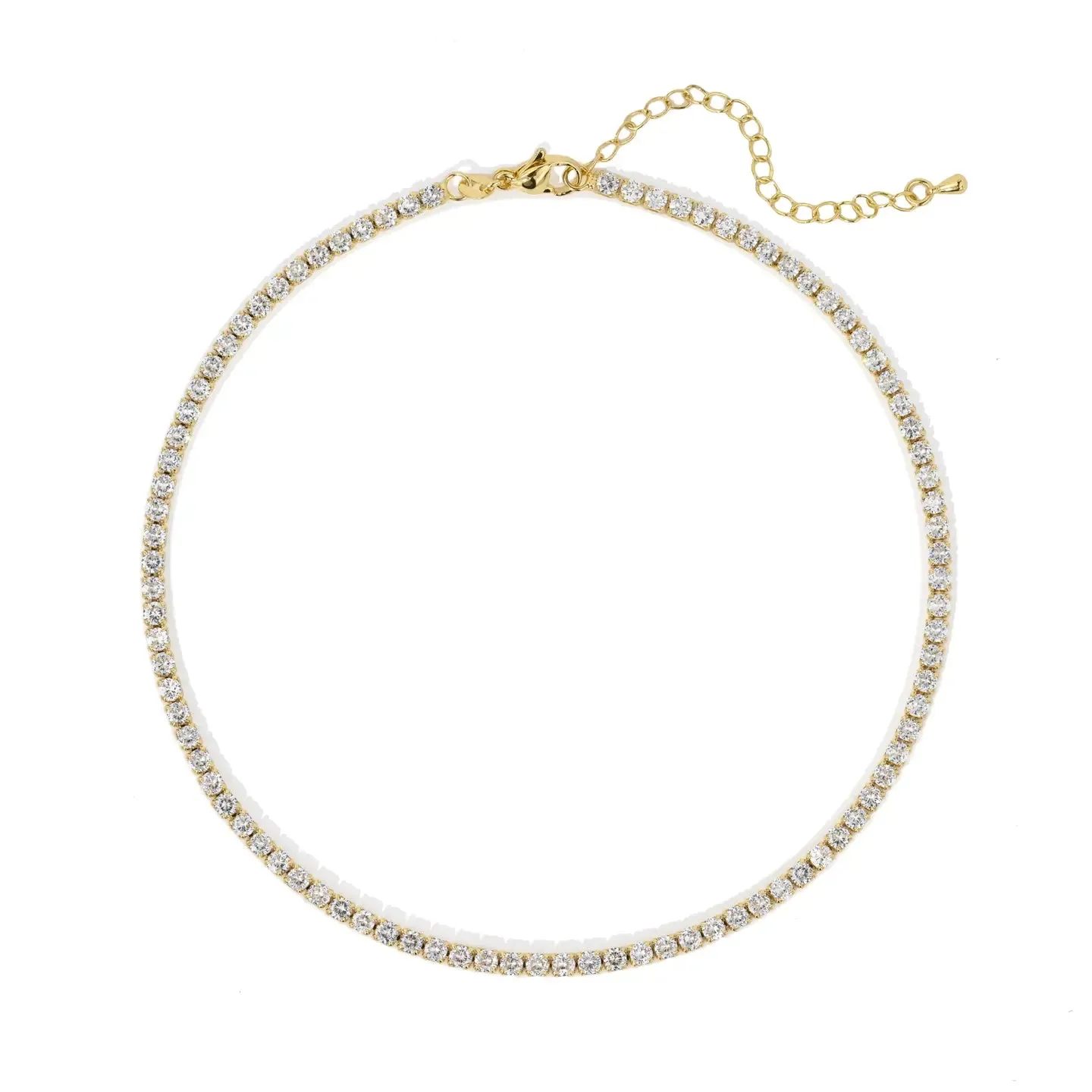 Stainless Steel Chloe Tennis Necklace