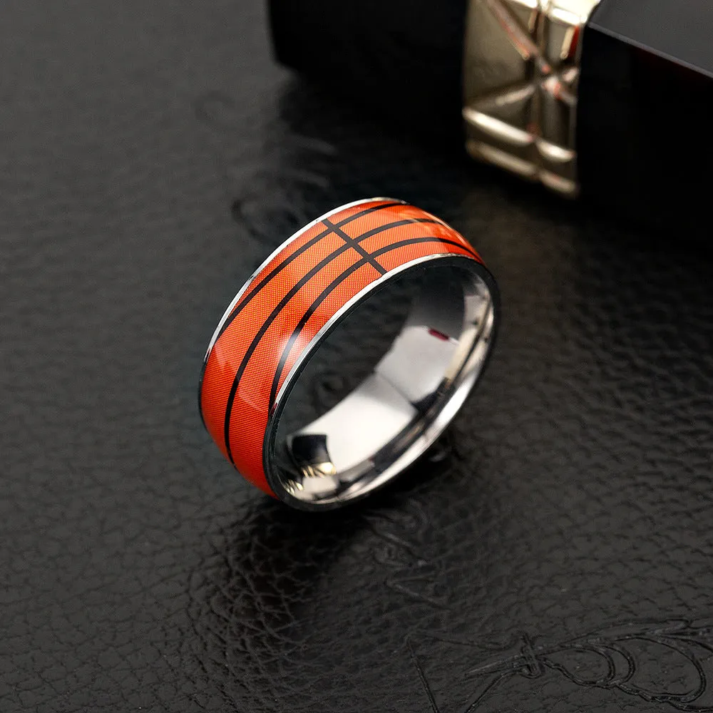 Titanium Steel Sports Ring Collection - Men's Wholesale Jewelry