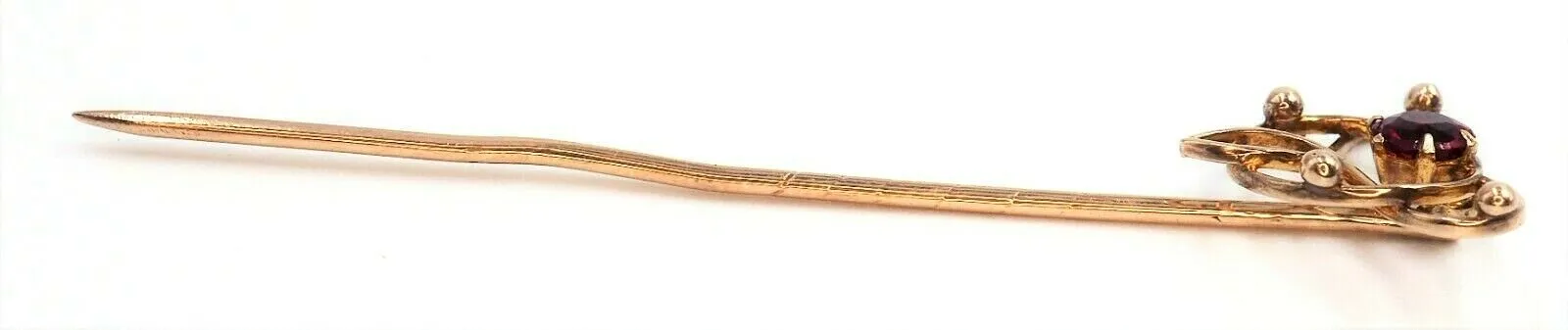 Vintage 9ct Yellow Gold Garnet Pin/Brooch