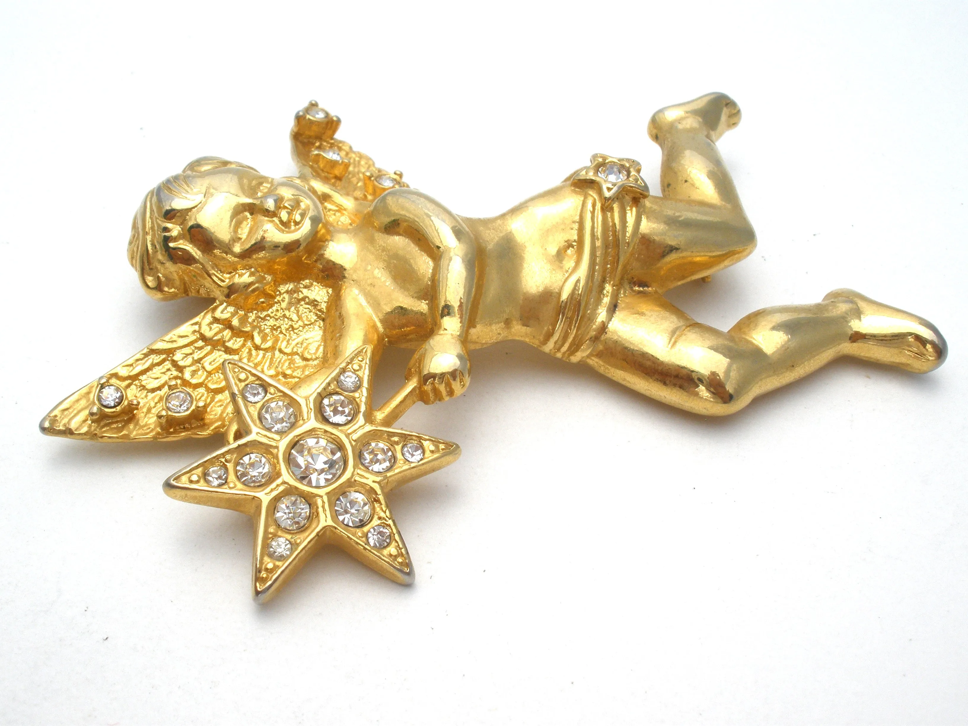 Vintage Angel Enhancer Pendant Brooch by RJ Graziano