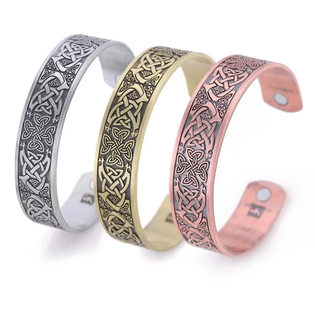 Vintage Viking Bangles, Tree of Life/ Runes/ Odin's Symbol