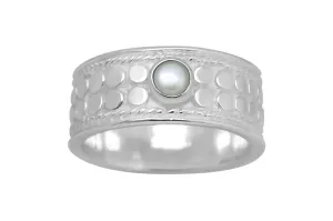 White Silver Apollo Ring