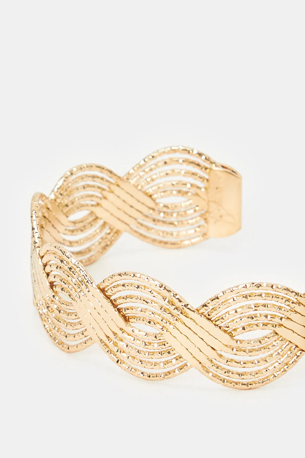 Women Gold Embellished Bracelet Cuff